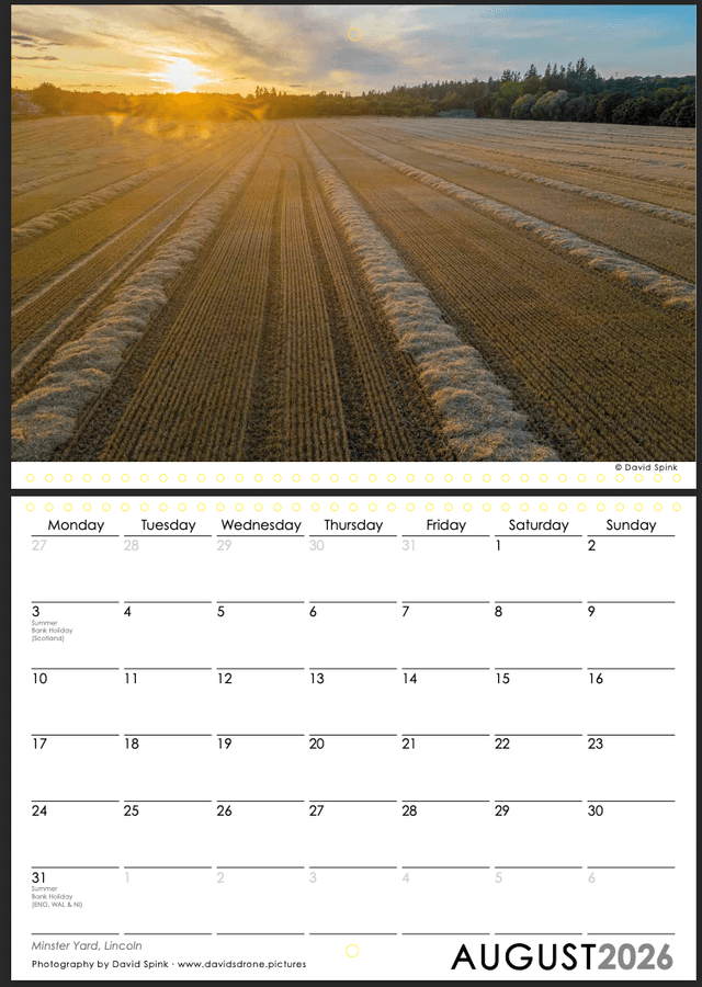 Angus 2026 Wall Calendar